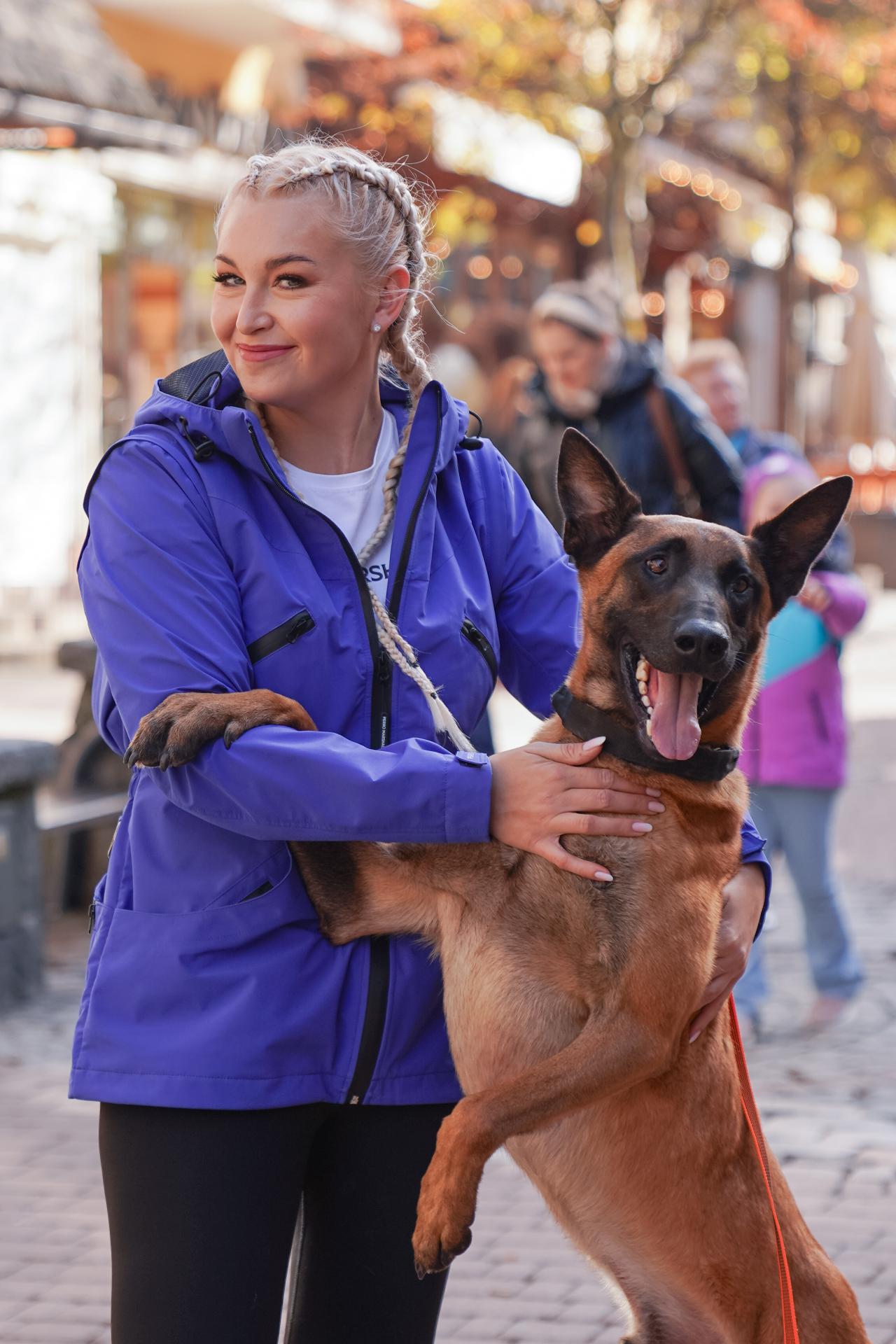 Kurtka / kamizelka treningowa damska Perro Marshall niebieska