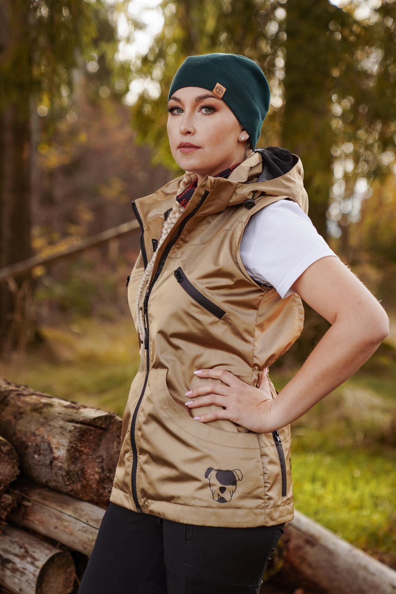 Kurtka / kamizelka treningowa damska Perro Marshall złota