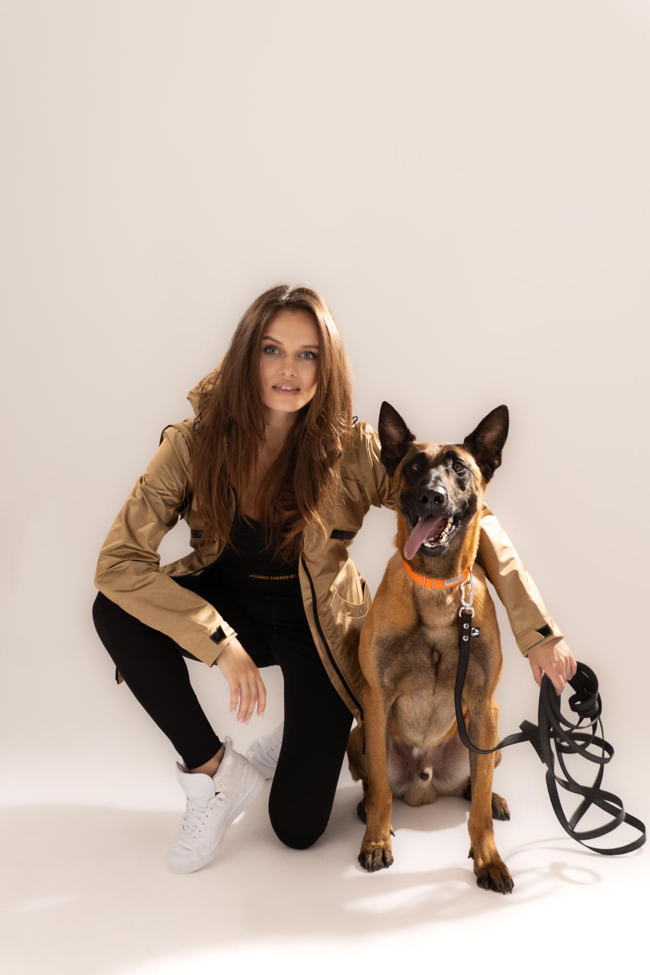 Kurtka / kamizelka treningowa damska Perro Marshall złota