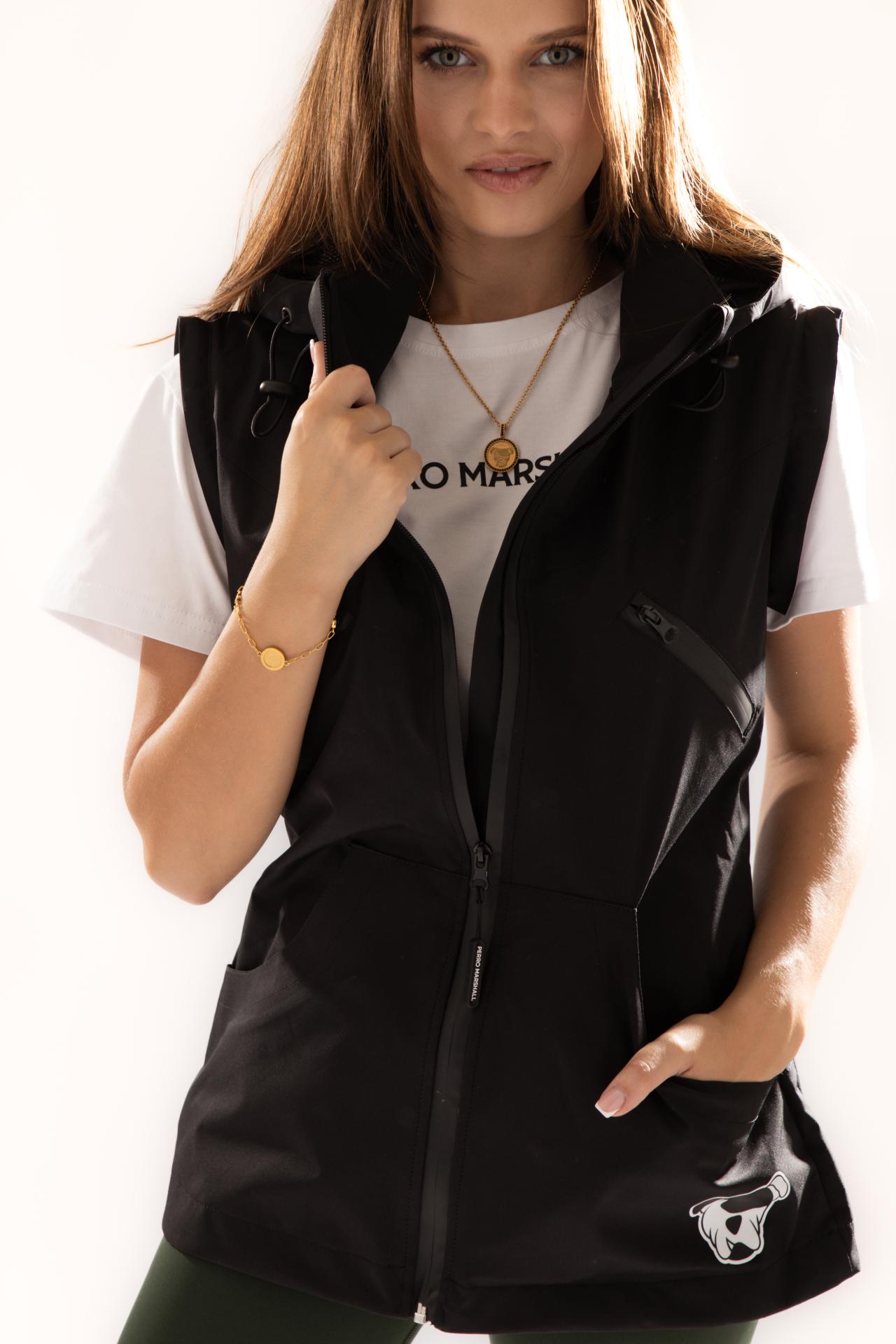 Kurtka / kamizelka treningowa damska Perro Marshall czarna