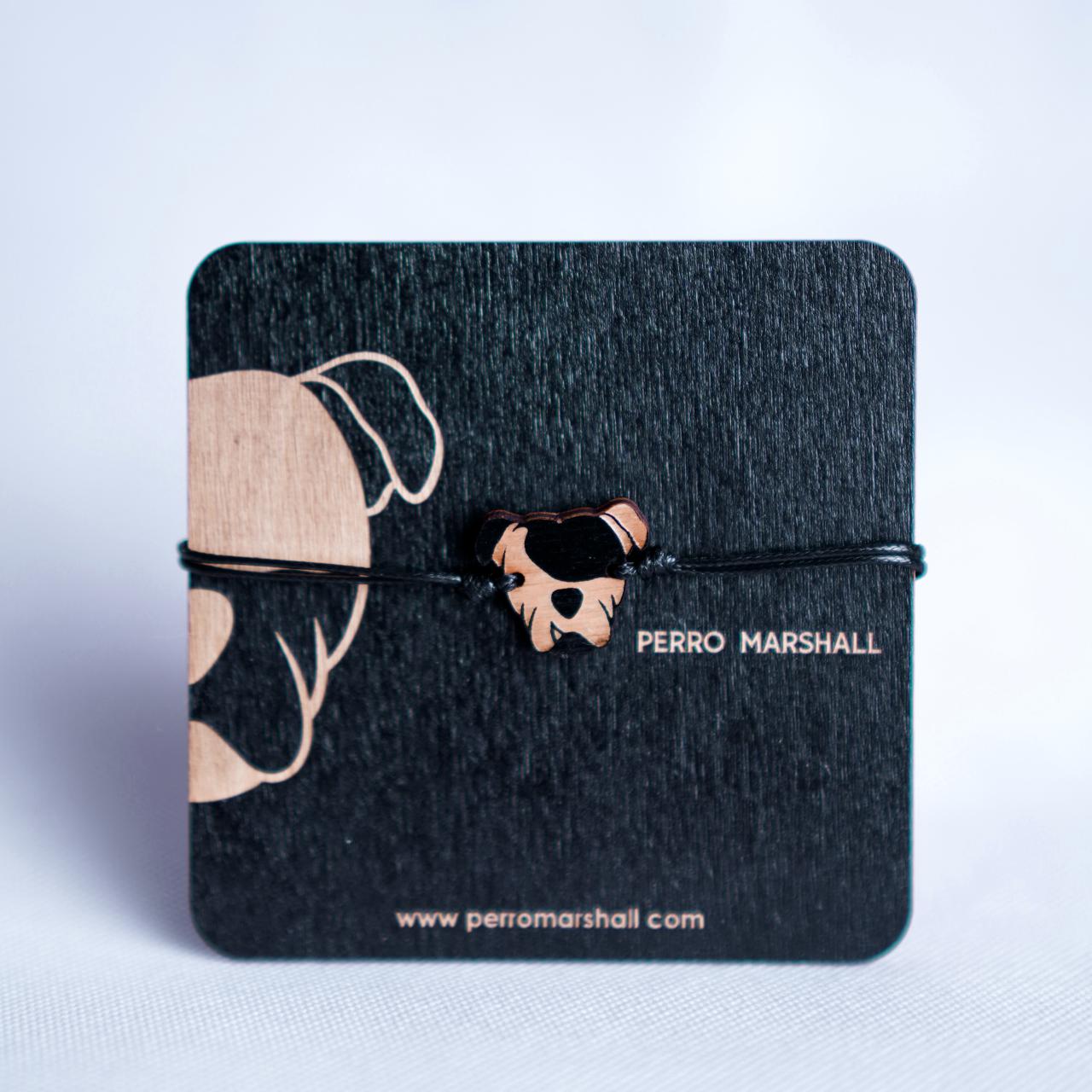 Bransoletka drewniana z podkładką Perro Marshall