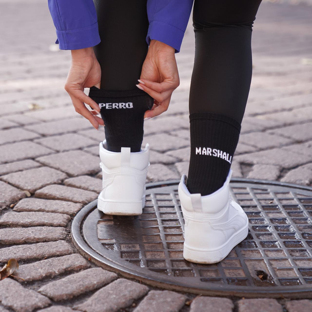 Skarpetki bawełniane organiczne Perro Marshall czarne