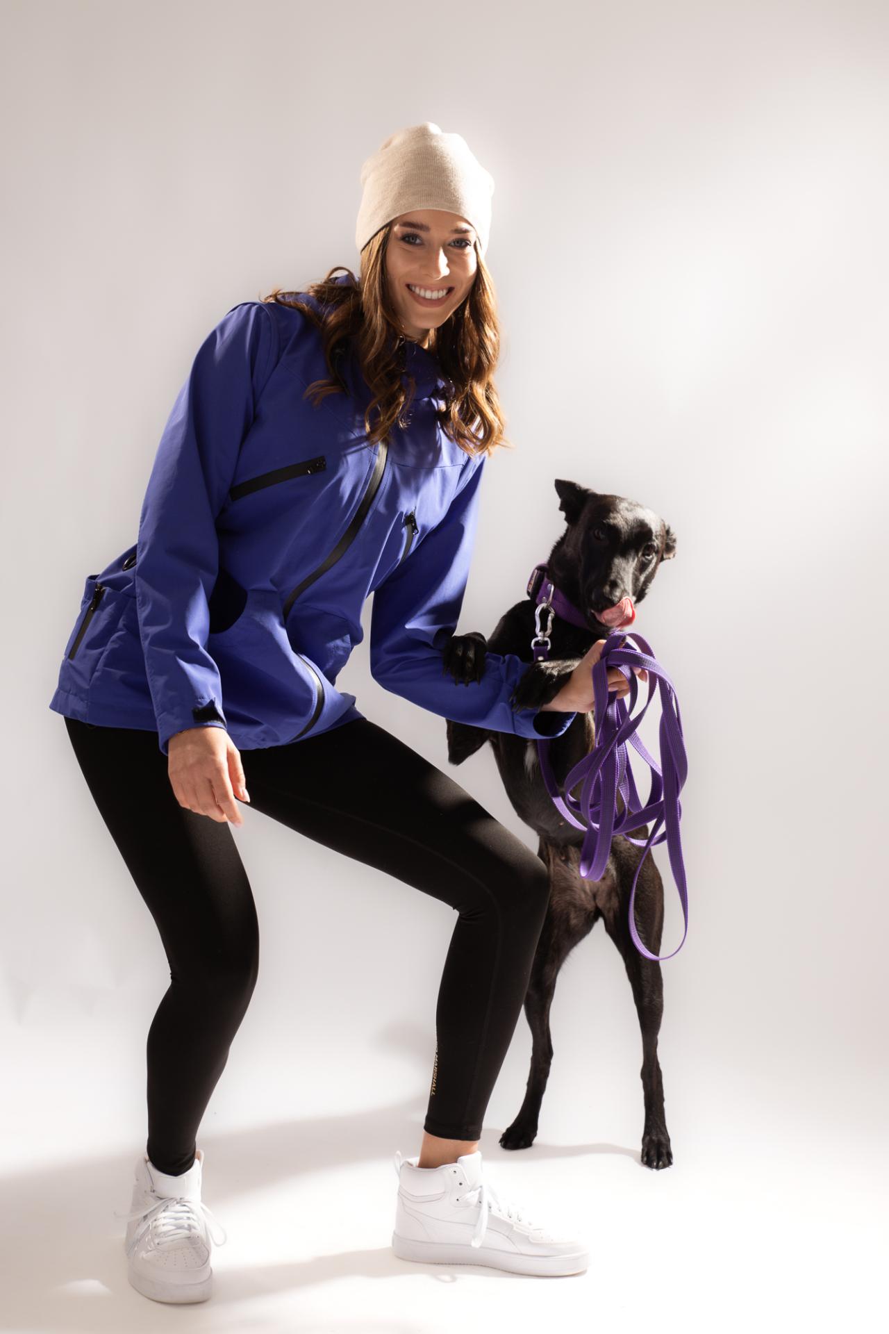 Kurtka / kamizelka treningowa damska Perro Marshall niebieska